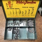 Vintage Water Gremlin - Sinker Display Box Metal 9 x6  - W  Original Weights