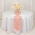 Dusty Rose Satin 12x108  Table Runner Lustrous Wedding Party Catering Dinner