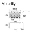 Wilkinson 52 5mm Vintage Guitar Tremolo Bridge For Squier mexico Fender Strat St