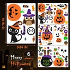 6 Pcs Window Clings - Halloween Decorations With 9 84 X 13 78 Inch  White