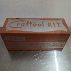 Vintage Lot 19 Pieces Craftool Kit Leather Stamping  Set  Punch W Box  