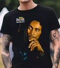 Bob Marley T-shirt Black Cotton S-5xl