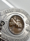 1958d Wheat Penny Kansas City Bank Good Luck Never Go Broke Keychain Token