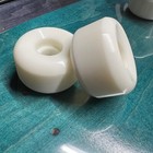 54mm Conical Skateboard Wheels   Blank White  99a Duro   Free Shipping