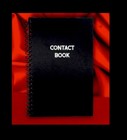 Address Phone Number A-z Contact Book spiral Bound durable Black Poly Cover 8x5   