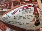 Paul Bear Bryant Signed Liberty Bowl Ball Alabama Football 