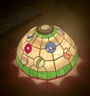 Stained Glass Tiffany Style Pool Billiard Table Light Shade Game Room 13  X 8 