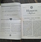 1935 Harper s Magazine June Inflation John T Flynn Depression Era Vintage Ads