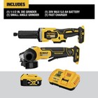 Dewalt Dck203p1 20v Max Xr 4-1 2  Angle Grinder   1-1 2  Die Grinder  5 Ah  New