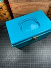 Vintage Blue Sewing Box Wilson Mfg Sunbury Pa Usa Plastic Sewing Container Tray