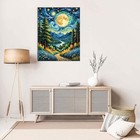 Moon Stamped Cross Stitch Kits - Forest Counted Cross Stitch Kits For Beginners