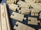 Huge Wooden Train Track Lot Mixed Brands Compatible Brio Thomas Ikea Curves   