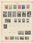 Vintage Latvia Scott Specialty Album Pages Collection 1918-1940 100  Stamps