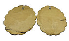 Two Mushroom Plaque Hangers Wall Decor Art 1970s Retro  pressed Foam Vintage