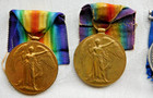 Lot Ww1 Pair Trio Victory 14-15 Star War Dcli Krrc Honourable Artillery Co Medal