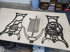 Vintage Sewing Machine Table Base Legs- Industrial Antique Cast Iron Base