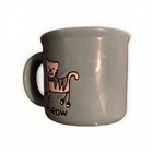Meow Kitty Cat Ceramic  Blue Coffee Tea Mug Pet Rageous Designs