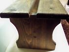 8  Handcrafted Wooden Step Stool  8  High  Pine Coated Dark Walnut   Stain