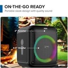 Gemini Ggo Series Portable Bluetooth Boomboxes With Led Party Lighting