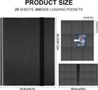 Trading Cards Album Folder 360 Pockets Card Binder Holder Game Card Sleeves Case