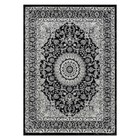 Rugshop Black Rug Traditional Oriental Medallion Rug Kitchen Rug Dining Room Rug