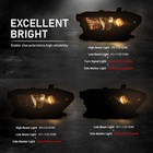 Headlights 16-22 Tacoma Clear Black Housing Amber Reflector No Led Drl To2502243