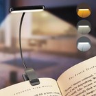 Usb Rechargeable Book Light 14leds Clip On Lamp Warm Cool White Flexible Reading
