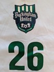 Buckingham United Soccer Club Jersey Mens Small White Green Soccer Xara 26