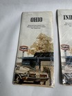 Lot Of 5 1970   s Texaco Rd  Maps Ohio michigan indiana  Sealed   Never Opened 
