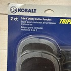 Kobalt 3 In 1 Utility Cutter  tool Pouches 504634 New In Pkg Fast Shipping