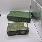 Vtg Singer W654321n Buttonholer 160506 Low Shank W case Ruffler   Presser Feet 