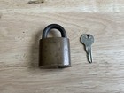 Vintage Reese Brass Padlock With Key