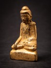 Antique Wooden Burmese Shan Buddha From Burma  myanmar   19th Century