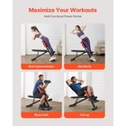 Uimoso Adjustable Foldable Roman Chair For Back Extensions And Home Workouts