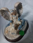 Vintage Resin Figurine Meerchi Collection Guardian Angel With A Baby And Toys On