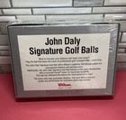 12 John Daly Limited Edition Signature Golf Balls By Wilson Sealed Box 1990