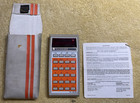 Vintage Texas Instruments Ti-1270 Working Calculator W  Case   Manual   Rare 