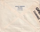 Palestine To Usa Censor Cover Sealing Label And Handstamp