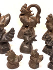 9 Relatively Rare Antique  19th Century Burmese Opium Weights 