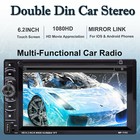 Double 2 Din Car Stereo Dvd Cd Mp3 Player Hd In Dash Bluetooth Fm Am Radio Usb