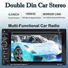 Double 2din 6 2 car Stereo Cd Dvd Mp5 Player Radio Bluetooth Swc  Backup Camera 