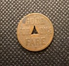 1922 Pittsburgh Railways Co Good For One Fare Transit Token    E3414dxx