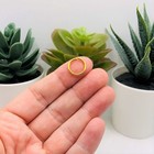 100  500 Or 1 000 Pieces  12 Mm Gold Plated Open Jump Rings  17g - Us Seller