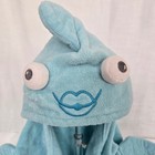 Pottery Barn Kids Hooded Towel Blue Fish Character Beach Bath Pool Plush Animal