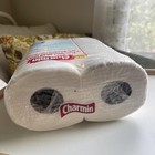 Vintage Red Charmin Bathroom Tissue Toilet Paper 4 Pack Roll Baby Movie Prop 90s