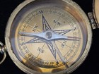 Vintage Brass Compass Nautical Large Estate Find Large 3 