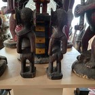Antique African Fon Venavi Twin Figures Pair Benin Carved Wood Sculpture 11 