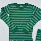 Hanna Andersson Organic Long Pajamas 150 Cm Us-12 Green Stripes Christmas