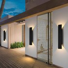 Outdoor Waterproof Wall Lamp Modern Led Lamp Black White Aluminum Up Lower Light
