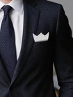 Cotton Handkerchiefs Men Solid Color Pocket Square  Formal Wedding Suit Party